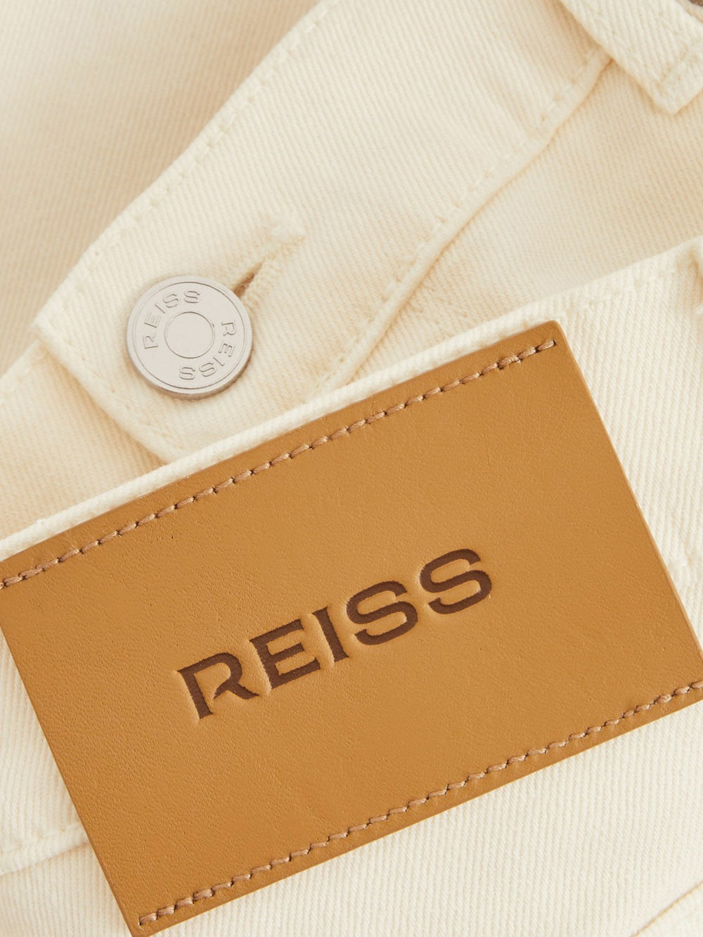 Men Straight-Leg Jeans in White