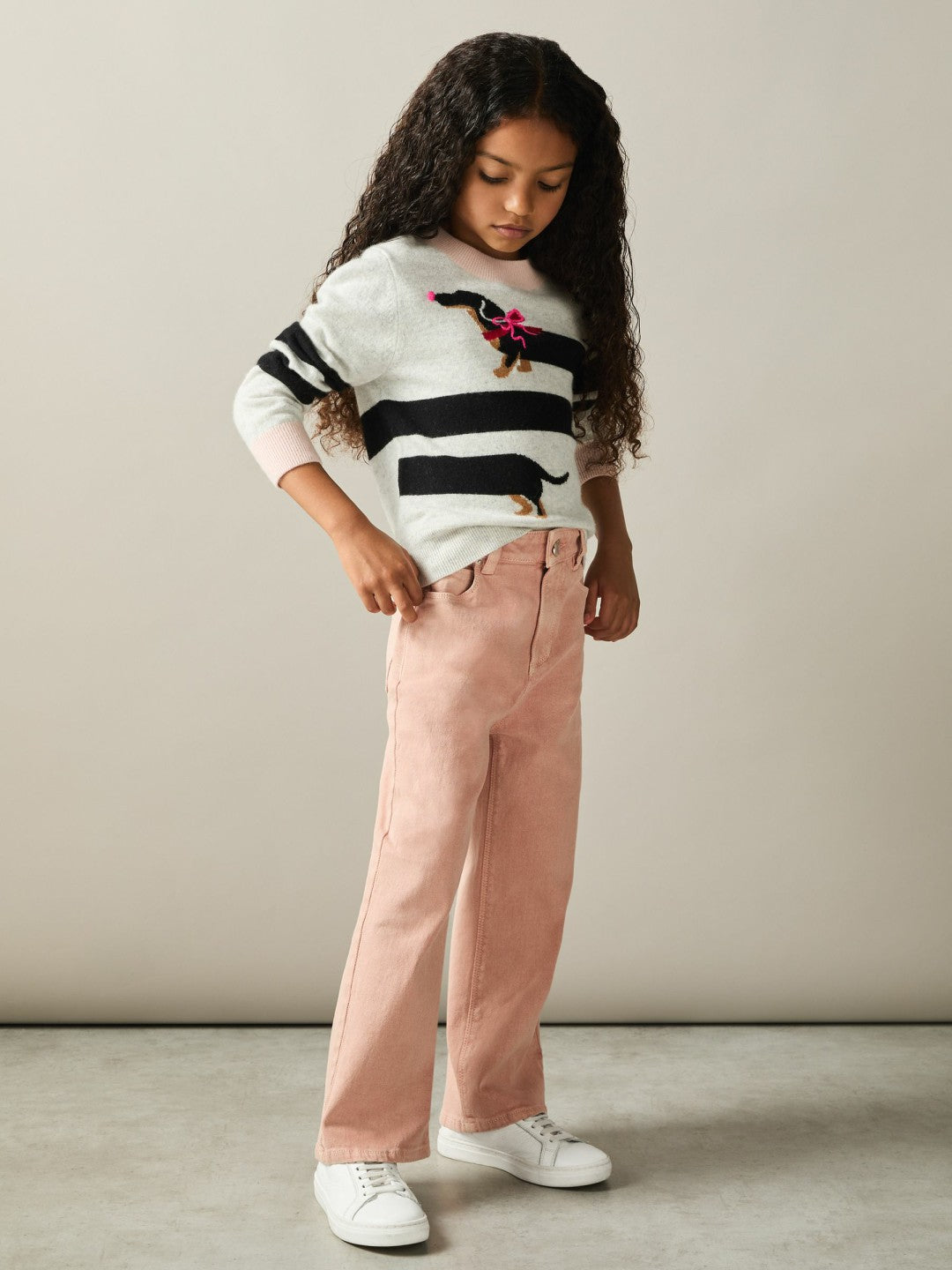 Children & Baby 9-13 yrs Wide-Leg Jeans in Pink