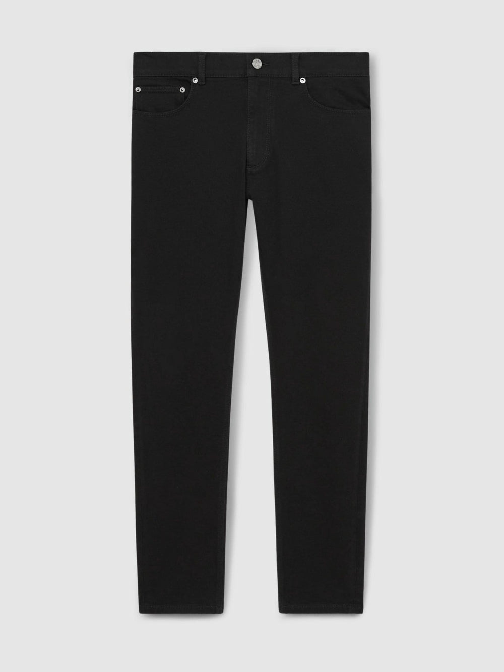 Men Cotton-Stretch Slim-Fit Jeans in Stay Black