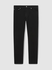 Men Cotton-Stretch Slim-Fit Jeans in Stay Black