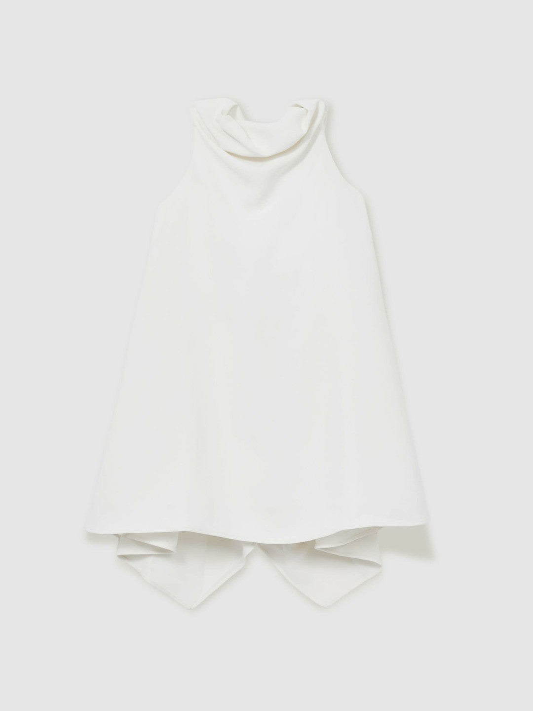 Children & Baby 13-14 yrs High-Neck Drape Back Dress in Ivory