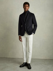 Men Single-Breasted Blazer With Gilet Insert Regular-Fit in Navy