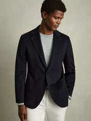 Men Single-Breasted Blazer With Gilet Insert Regular-Fit in Navy