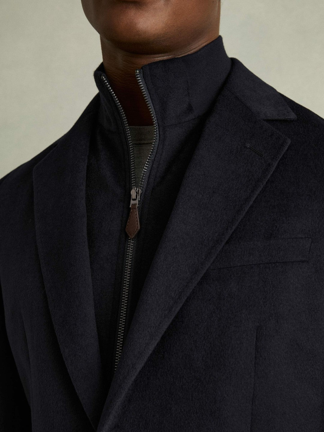 Men Single-Breasted Blazer With Gilet Insert Regular-Fit in Navy