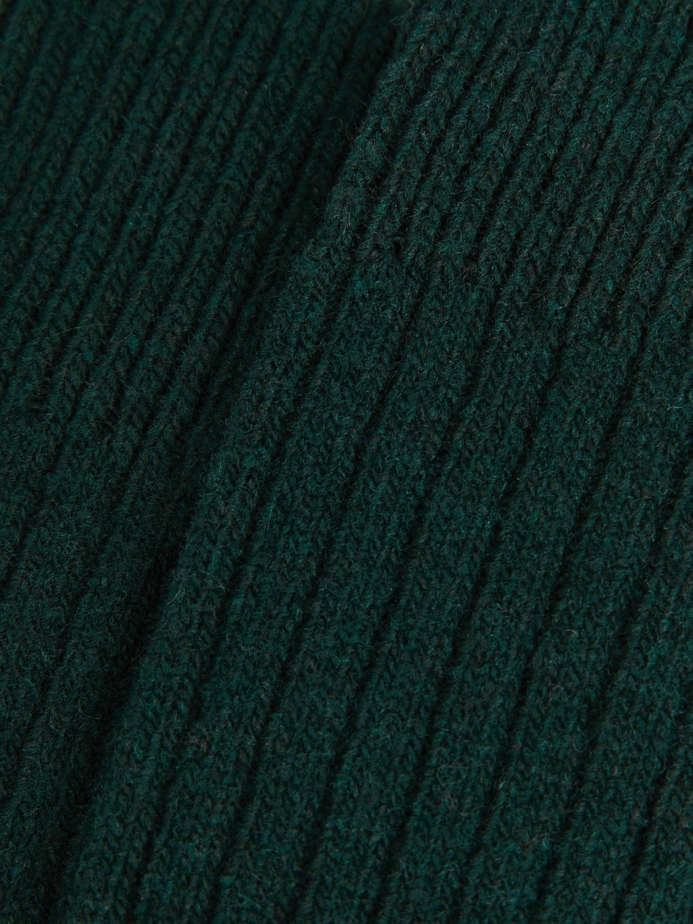 Men Ribbed Socks With Wool And Cashmere in Forest Green