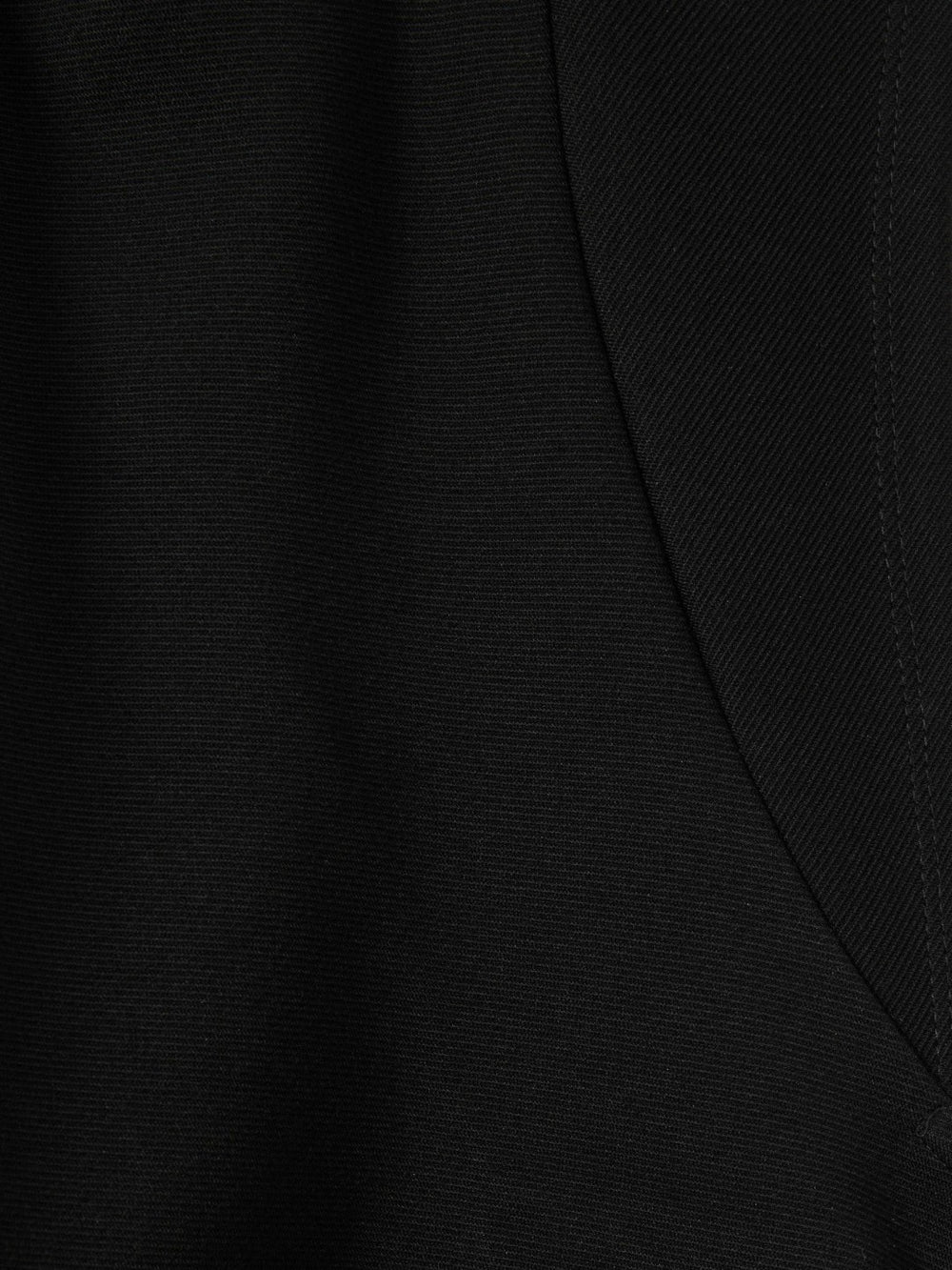 Women Twill-Jersey Draped Midi Dress in Black