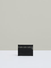 Men Monogram Canvas Card Holder in Black