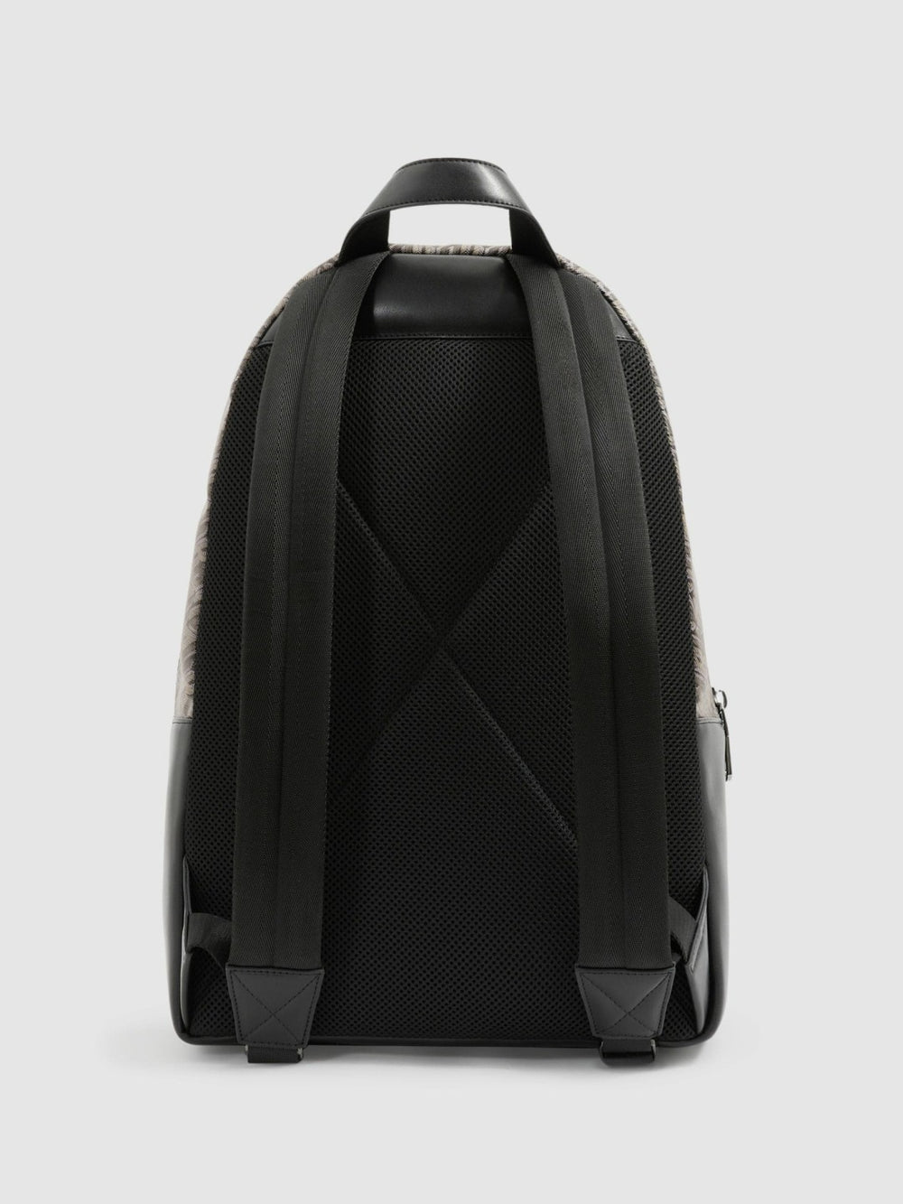 Men Monogram-Print Coated-Canvas Backpack in Grey Multi