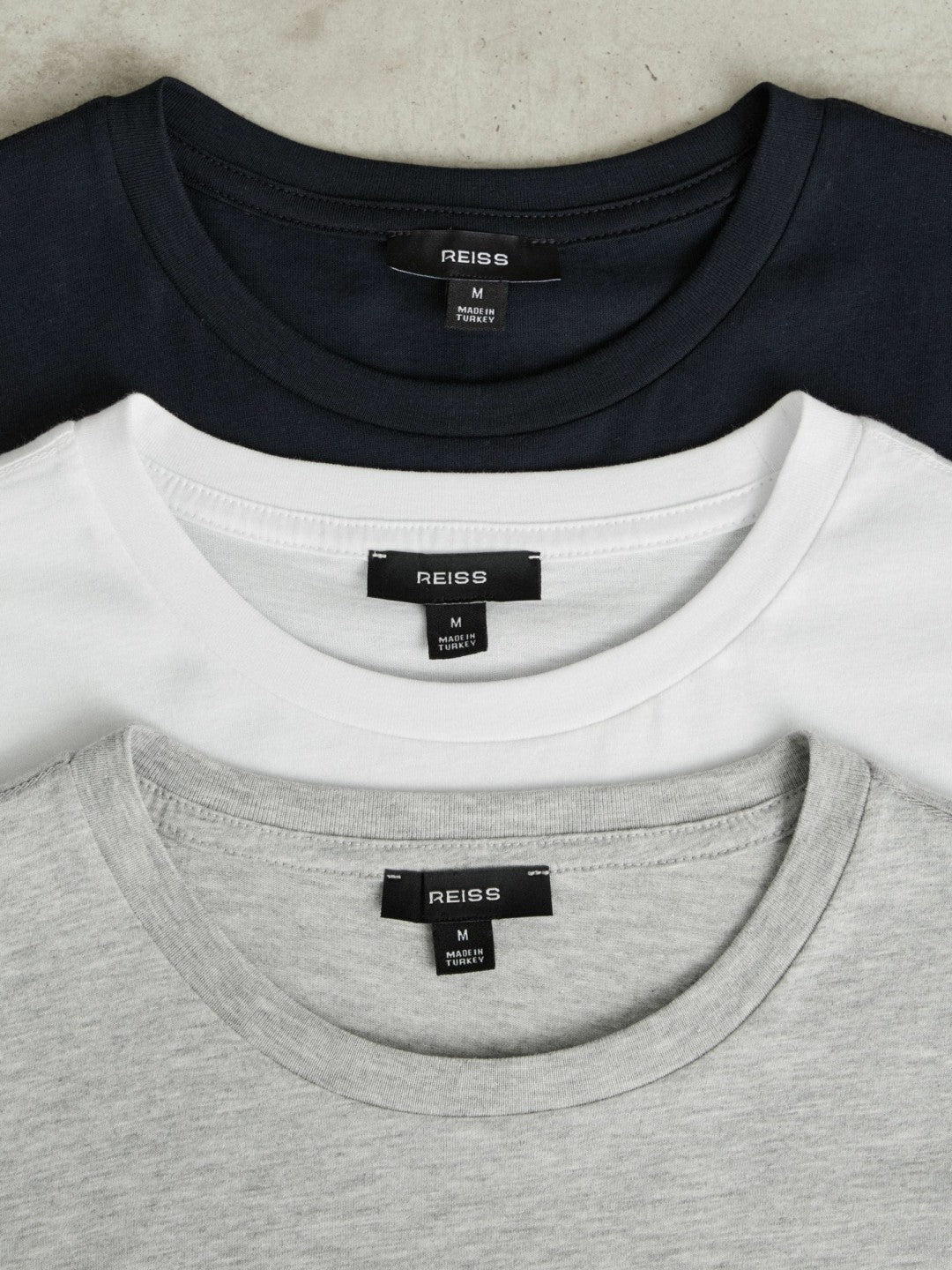 Men Cotton-Jersey Crew-Neck T-shirts 3 Pack in Multi