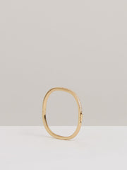 Women Hinged Crystal Cuff in Gold