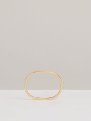 Women Hinged Crystal Cuff in Gold
