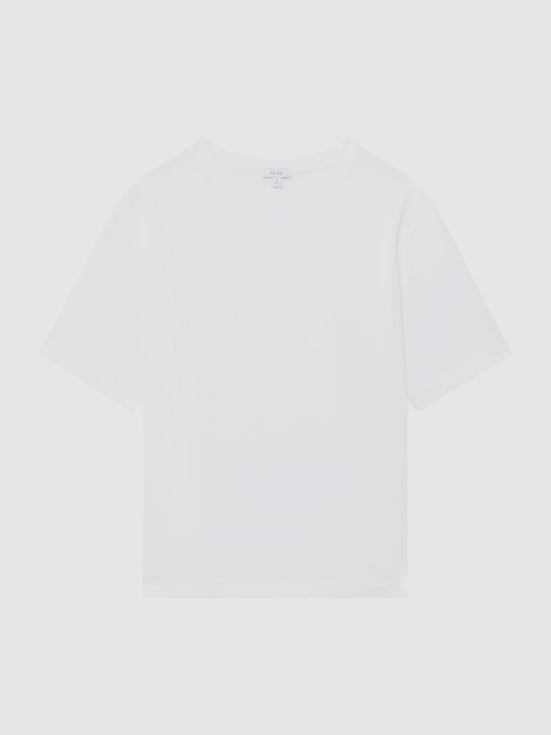 Men Cotton Garment-Dyed Oversized T-Shirt in White