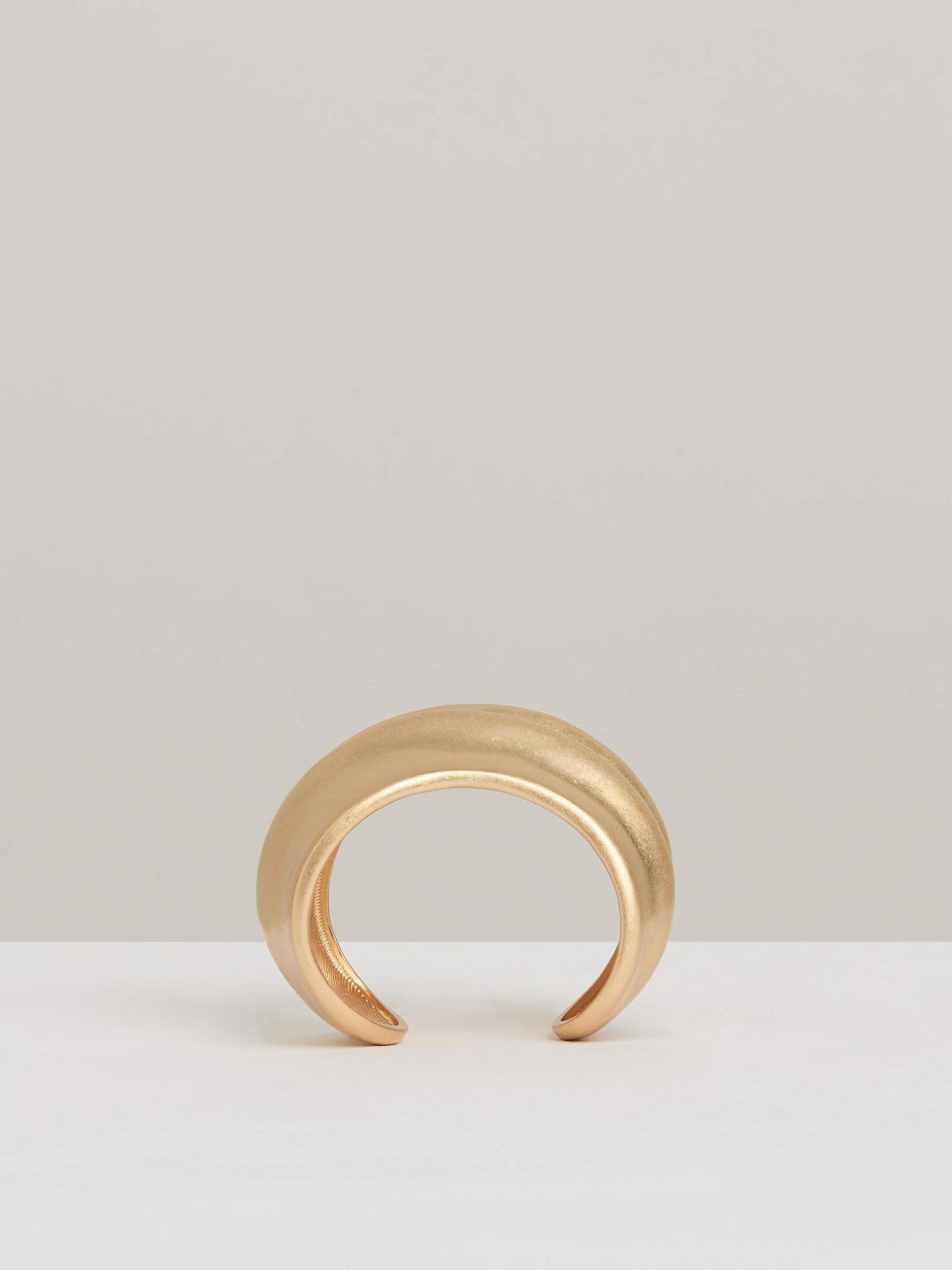 Women Sculptural Cuff in Gold Tone