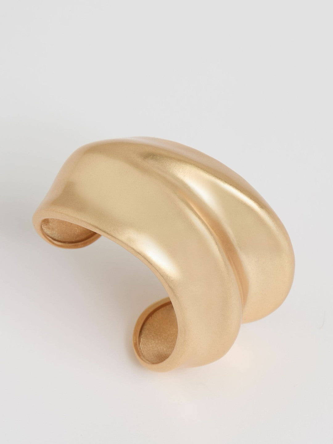 Women Sculptural Cuff in Gold Tone