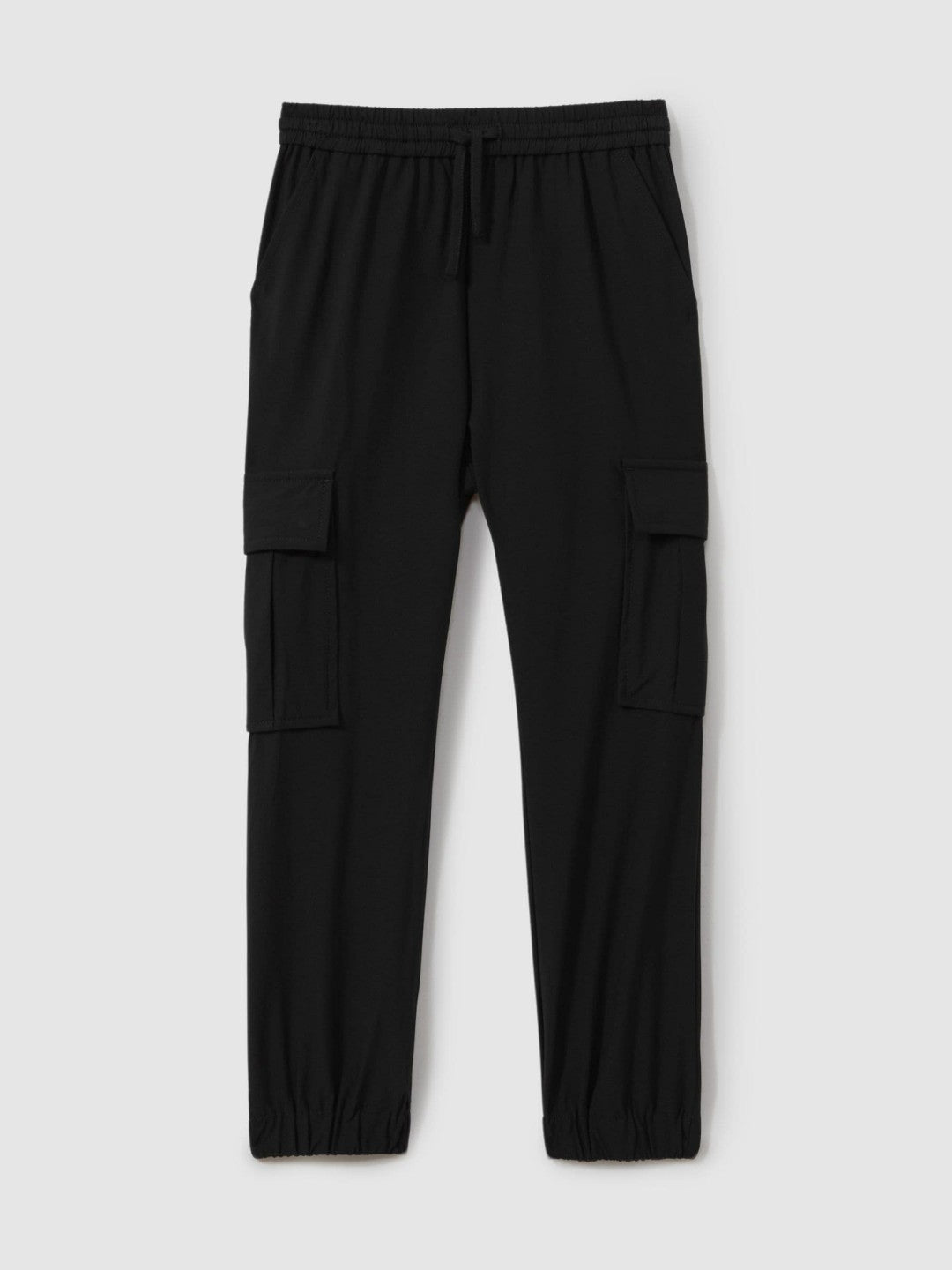 Children & Baby 3-9 yrs Technical Drawstring Trousers in Black