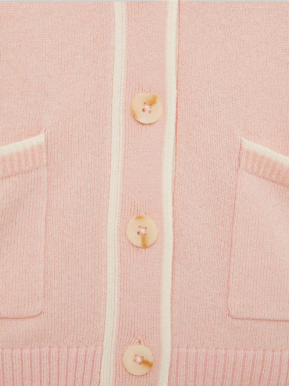 Children & Baby 9-13 yrs Wool-Blend Tipped Cardigan in Pink