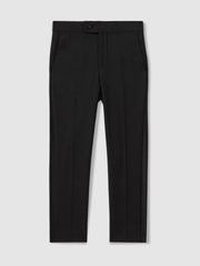 Children & Baby 3-9 yrs Wool-Blend Tuxedo-Stripe Trousers in Black