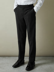 Children & Baby 3-9 yrs Wool-Blend Tuxedo-Stripe Trousers in Black