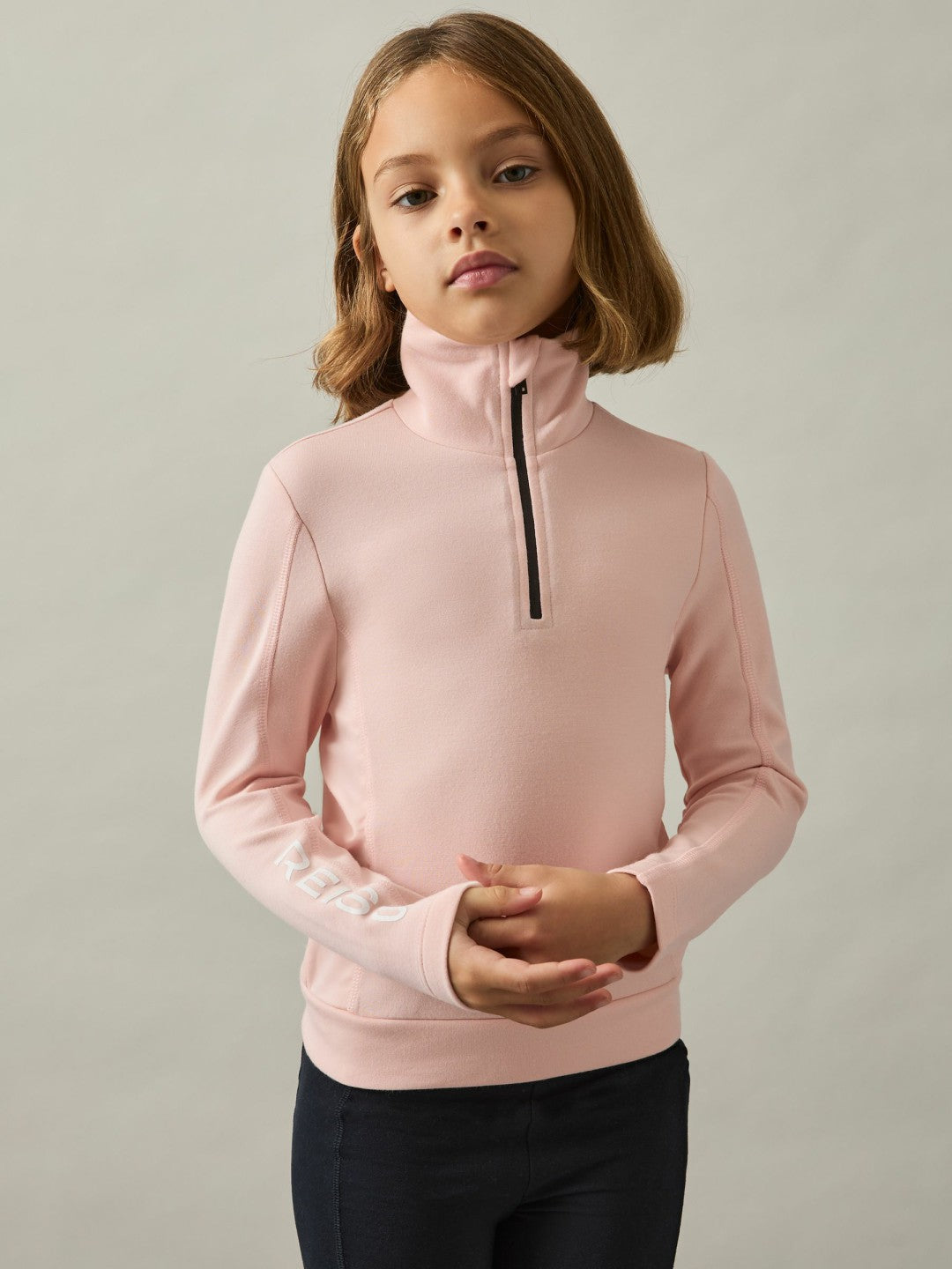 Children & Baby 4-9 yrs Funnel-Neck Base-Layer Top in Pink