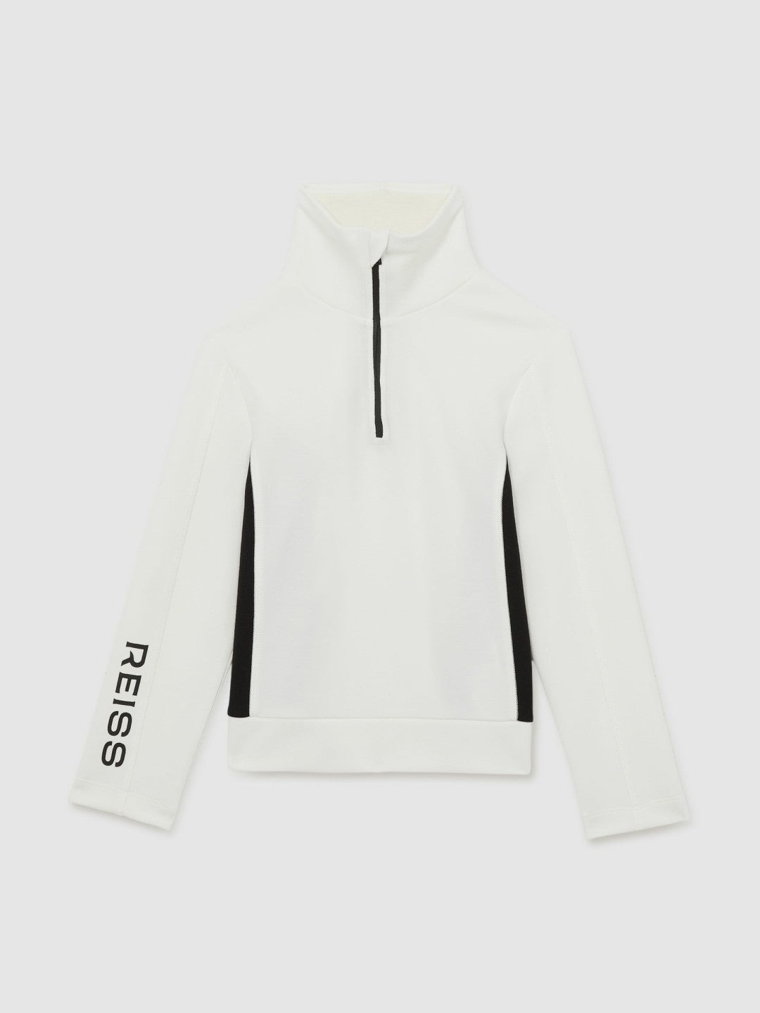 Children & Baby 13-14 yrs Funnel-Neck Base-Layer Top in White/Black