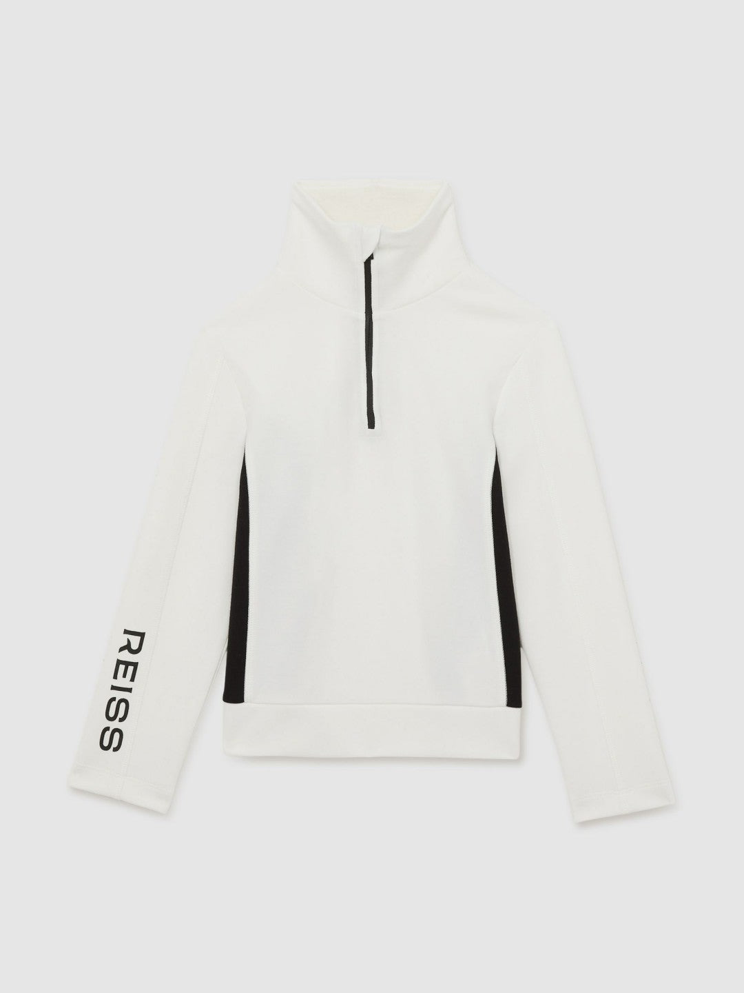 Children & Baby 9-13 yrs Funnel-Neck Base-Layer Top in White/Black