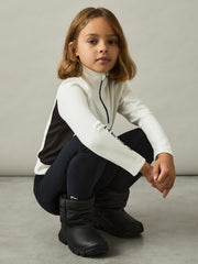 Children & Baby 9-13 yrs Funnel-Neck Base-Layer Top in White/Black
