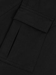 Children & Baby 3-9 yrs 100% Cotton Straight Leg Cargo Trousers in Black