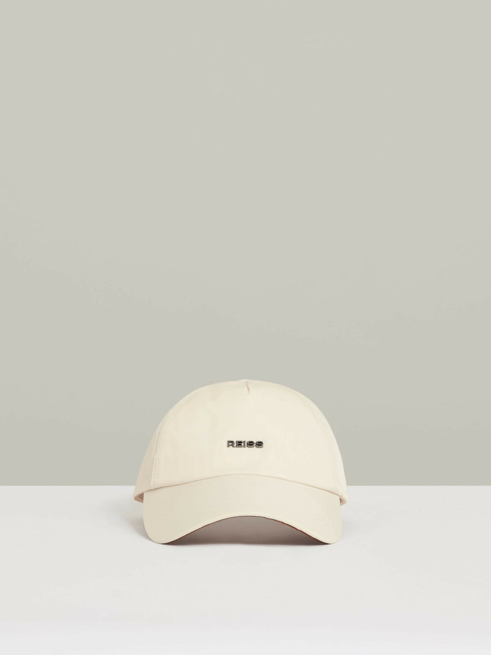 Men Logo Lettering Baseball Cap in Ecru