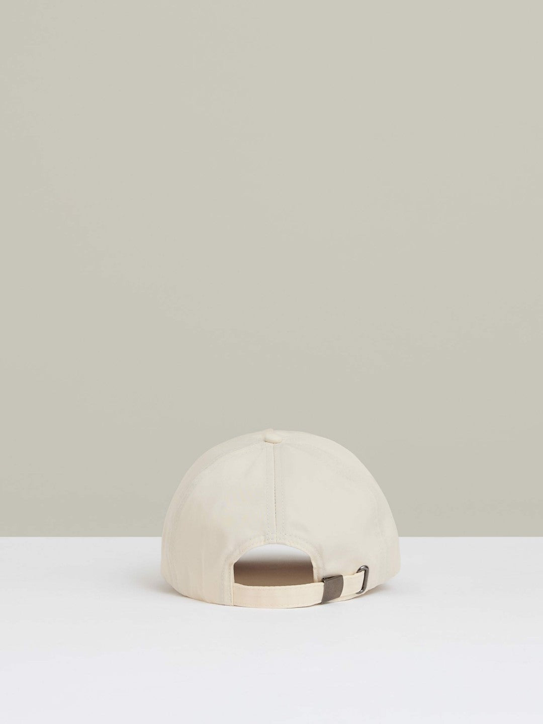 Men Logo Lettering Baseball Cap in Ecru