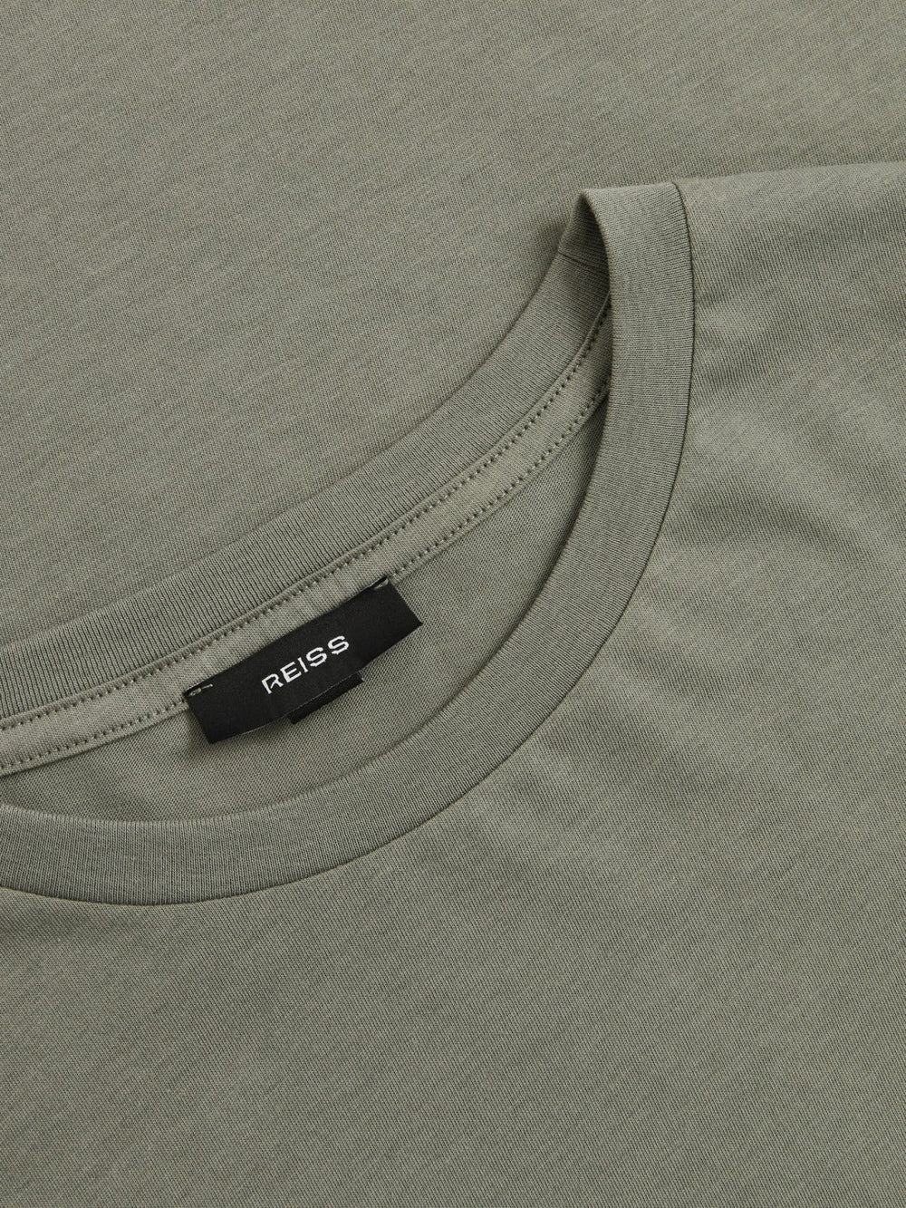 Men Cotton Crew Neck T-Shirt in Dark Sage