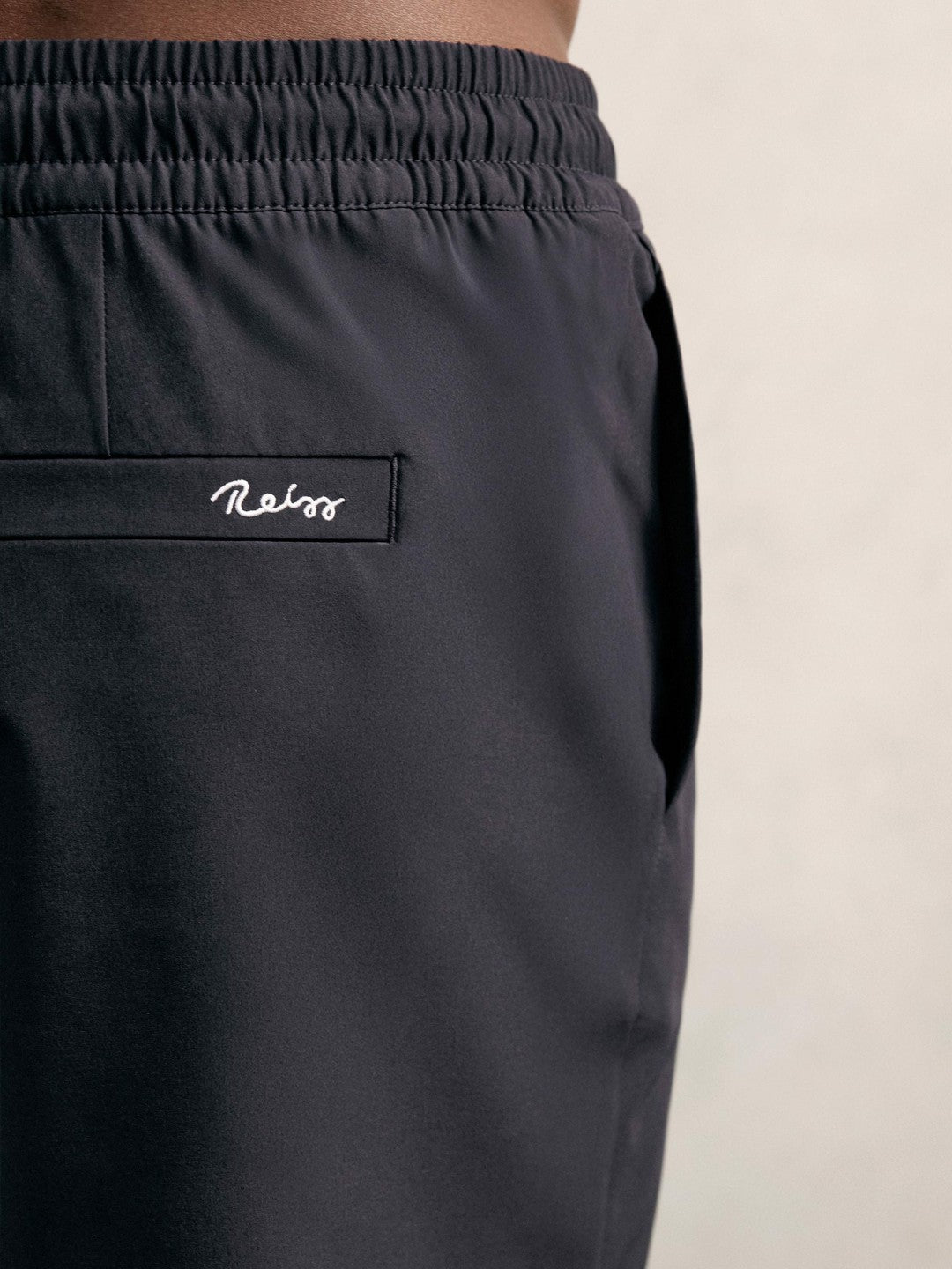 Men Drawstring Swim Shorts in Navy