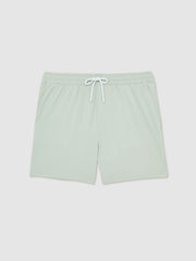 Men Drawstring Swim Shorts in Mint Green