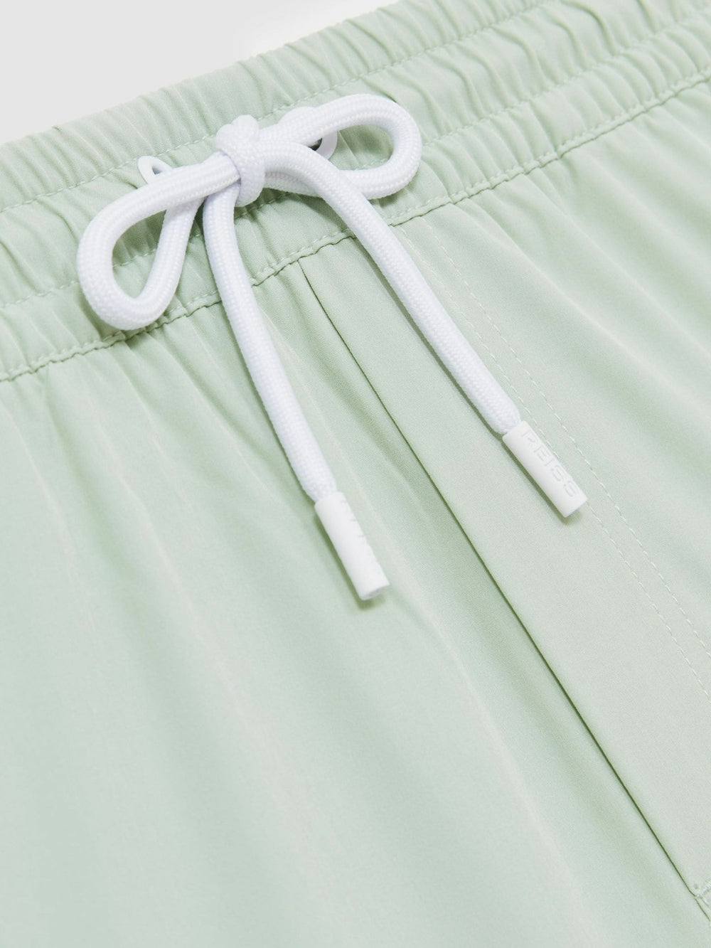 Men Drawstring Swim Shorts in Mint Green