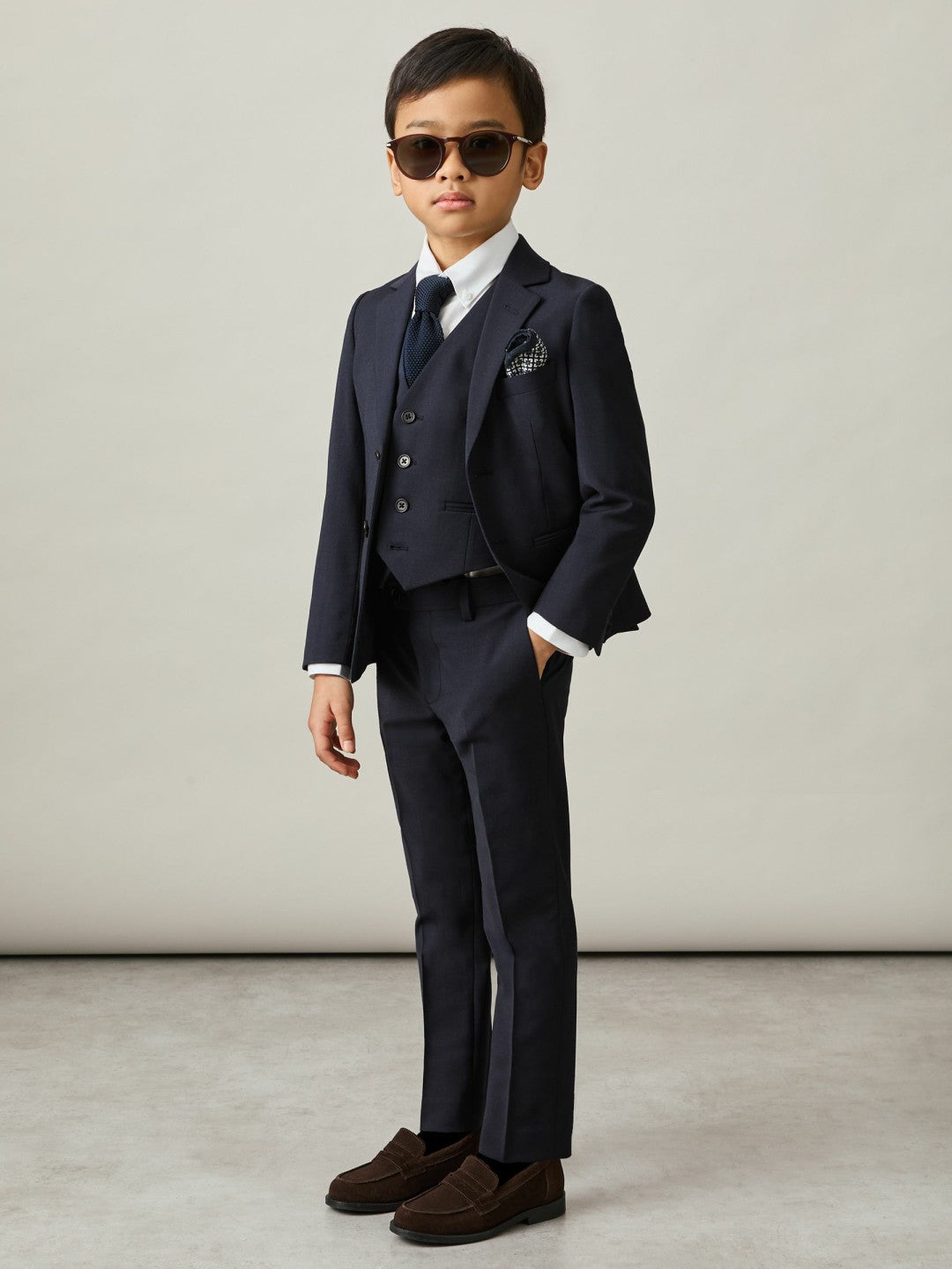 Children & Baby 9-13 yrs Wool Blend Waistcoat in Navy