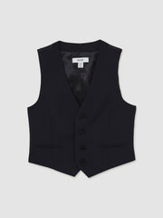 Children & Baby 3-9 yrs Modern Fit Waistcoat in Navy