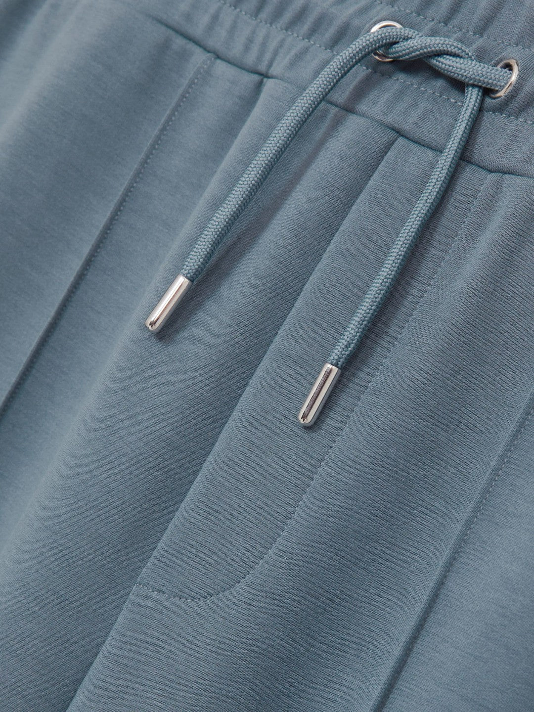 Men Drawstring Jersey Joggers in Airforce Blue