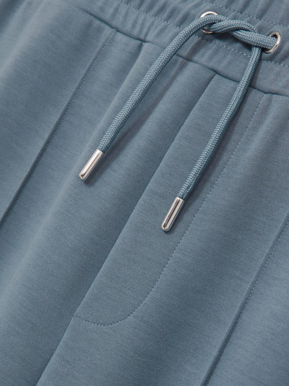 Men Drawstring Jersey Joggers in Airforce Blue