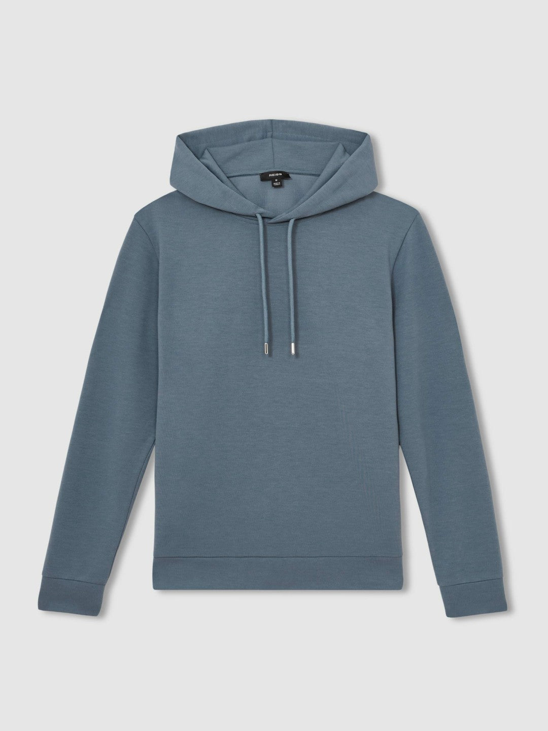 Men Interlock Jersey Drawstring Hoodie in Airforce Blue