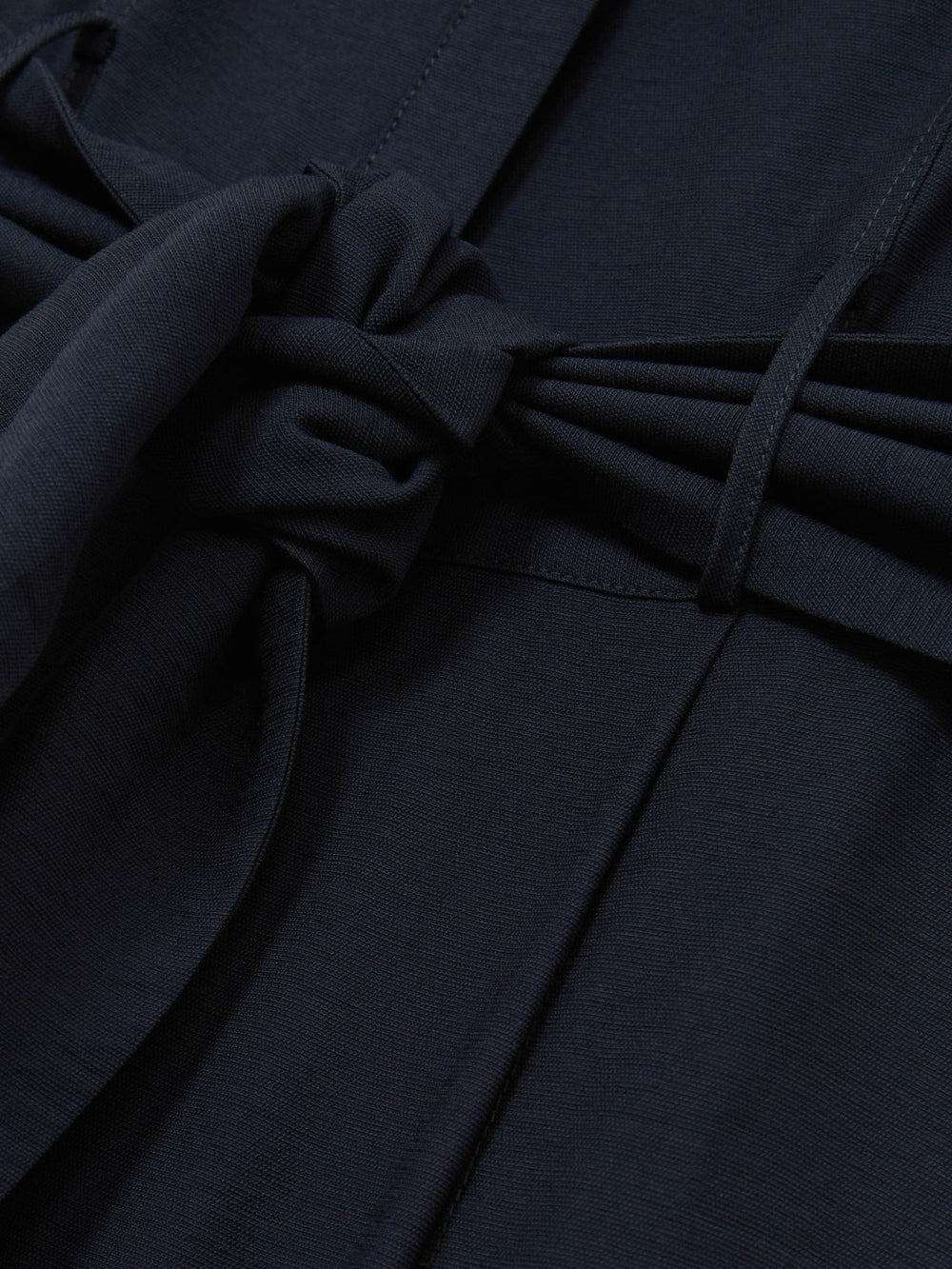Women Wide-Leg Belted Jumpsuit in Navy