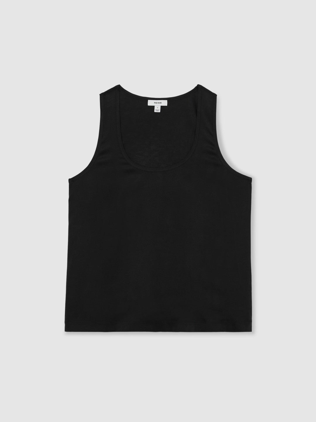 Women Silk-Front Cami Top in Black