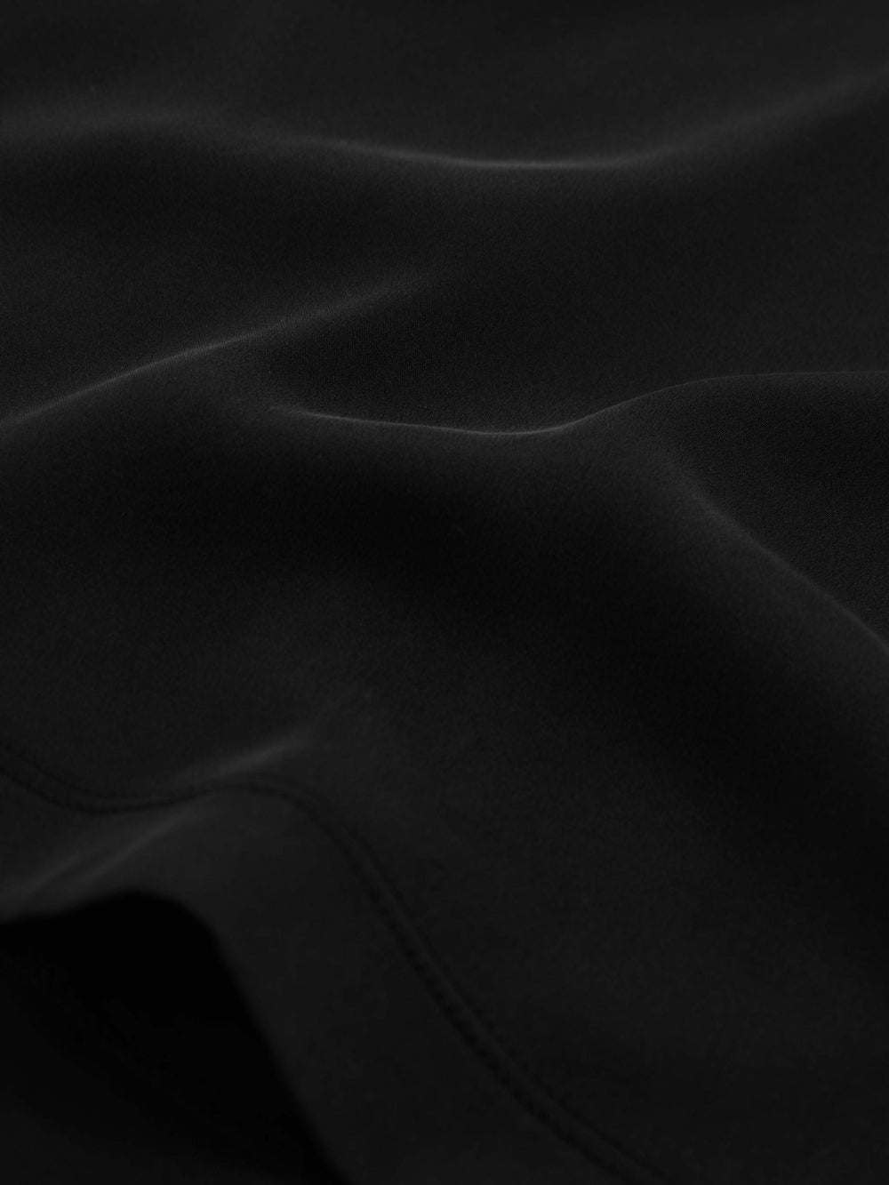 Women Silk-Front Cami Top in Black