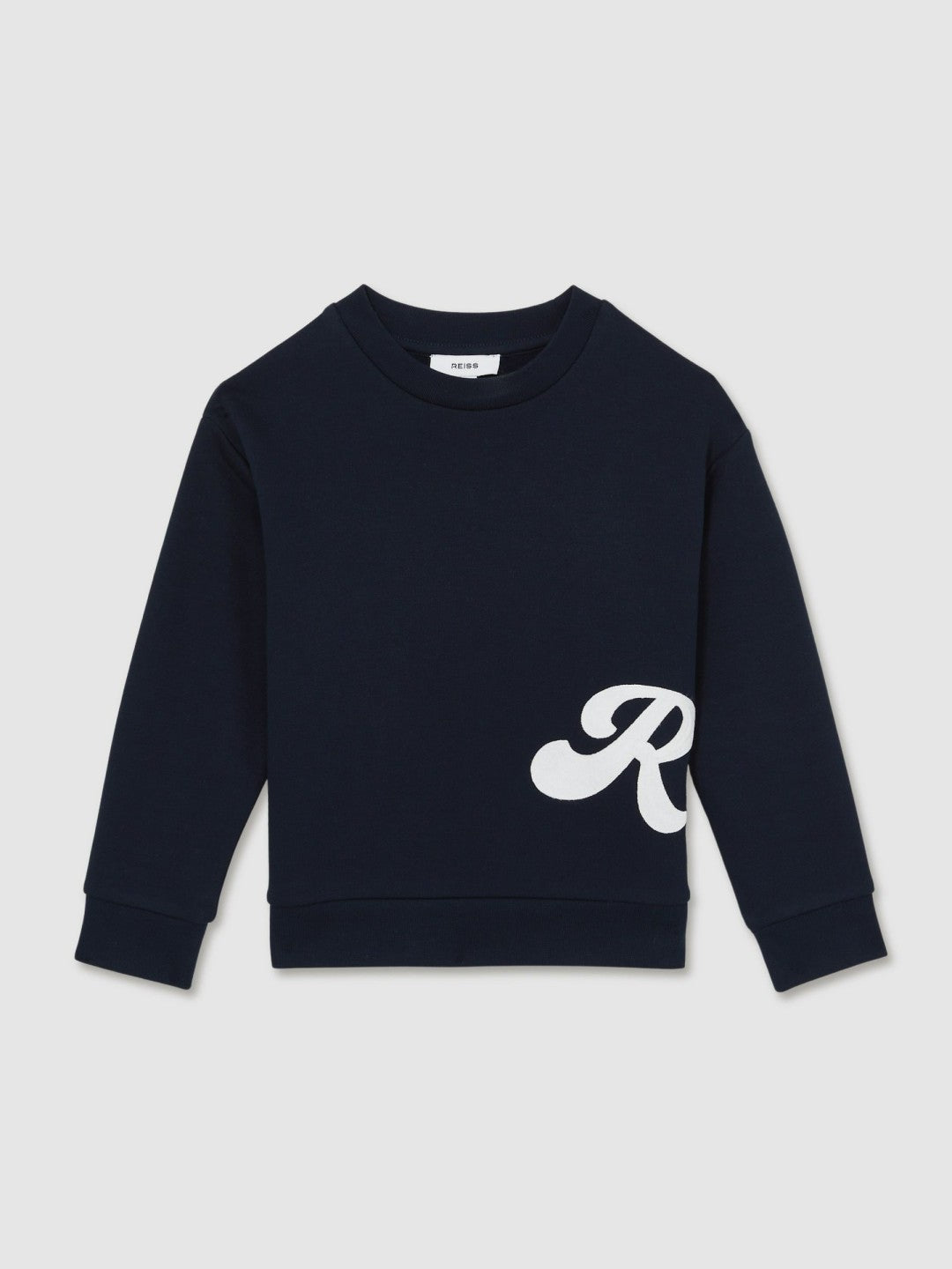 Children & Baby 3-9 yrs Cotton-Blend Logo Script Sweatshirt in Navy