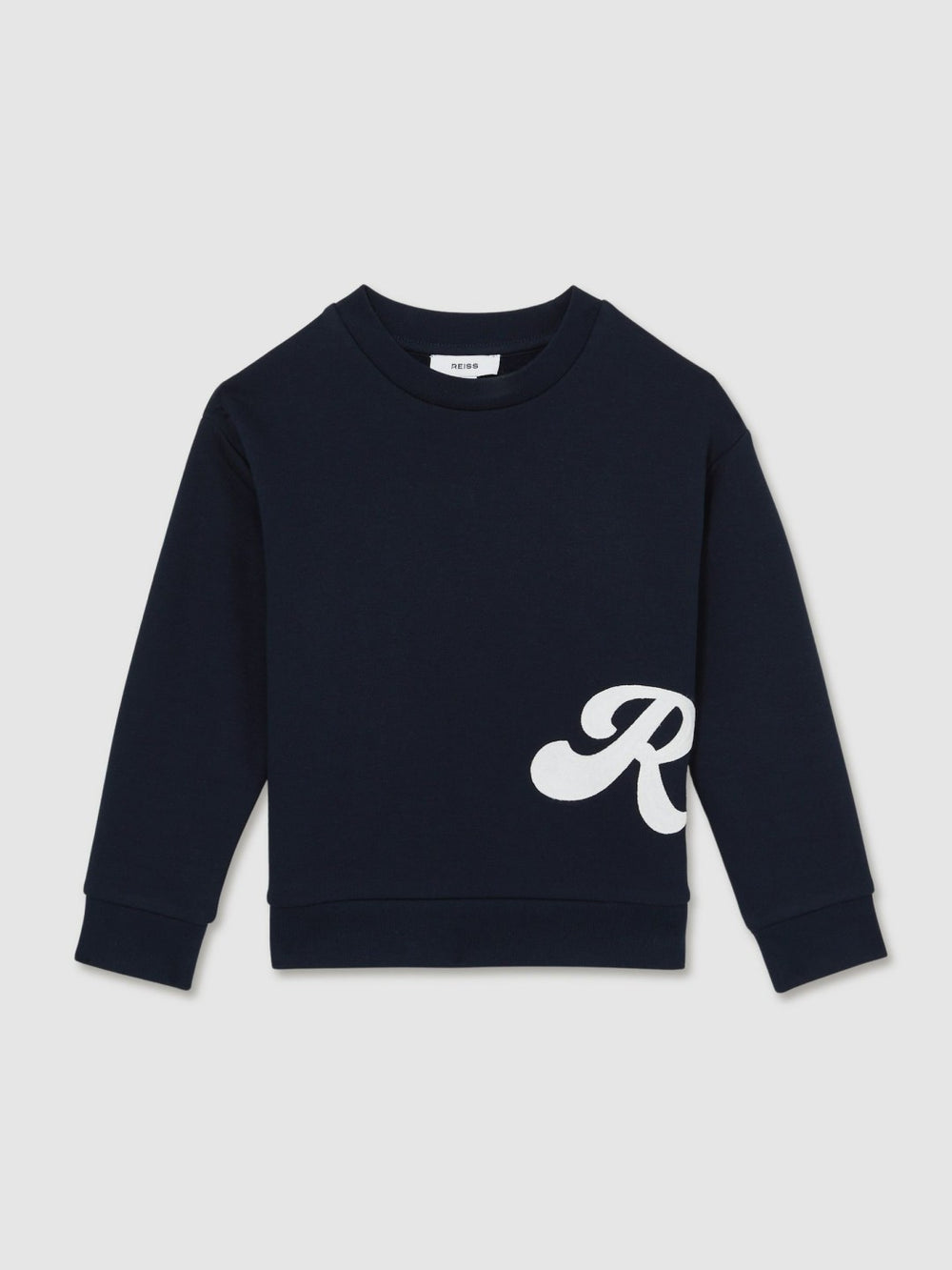 Children & Baby 3-9 yrs Cotton-Blend Logo Script Sweatshirt in Navy