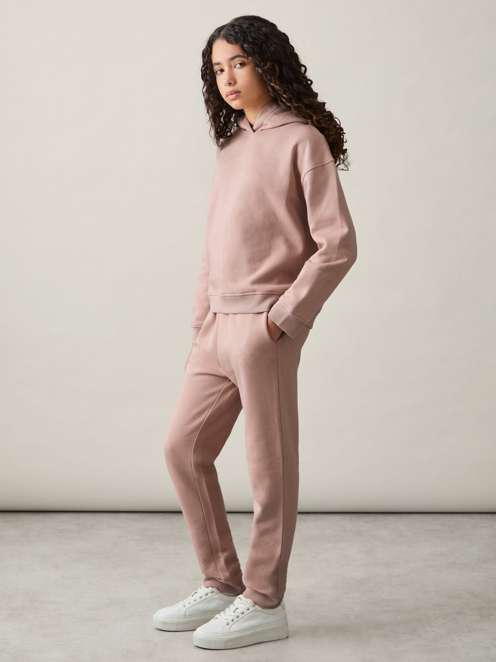 Children & Baby 13-14 yrs Cotton-Blend Hoodie And Joggers Set in Mink
