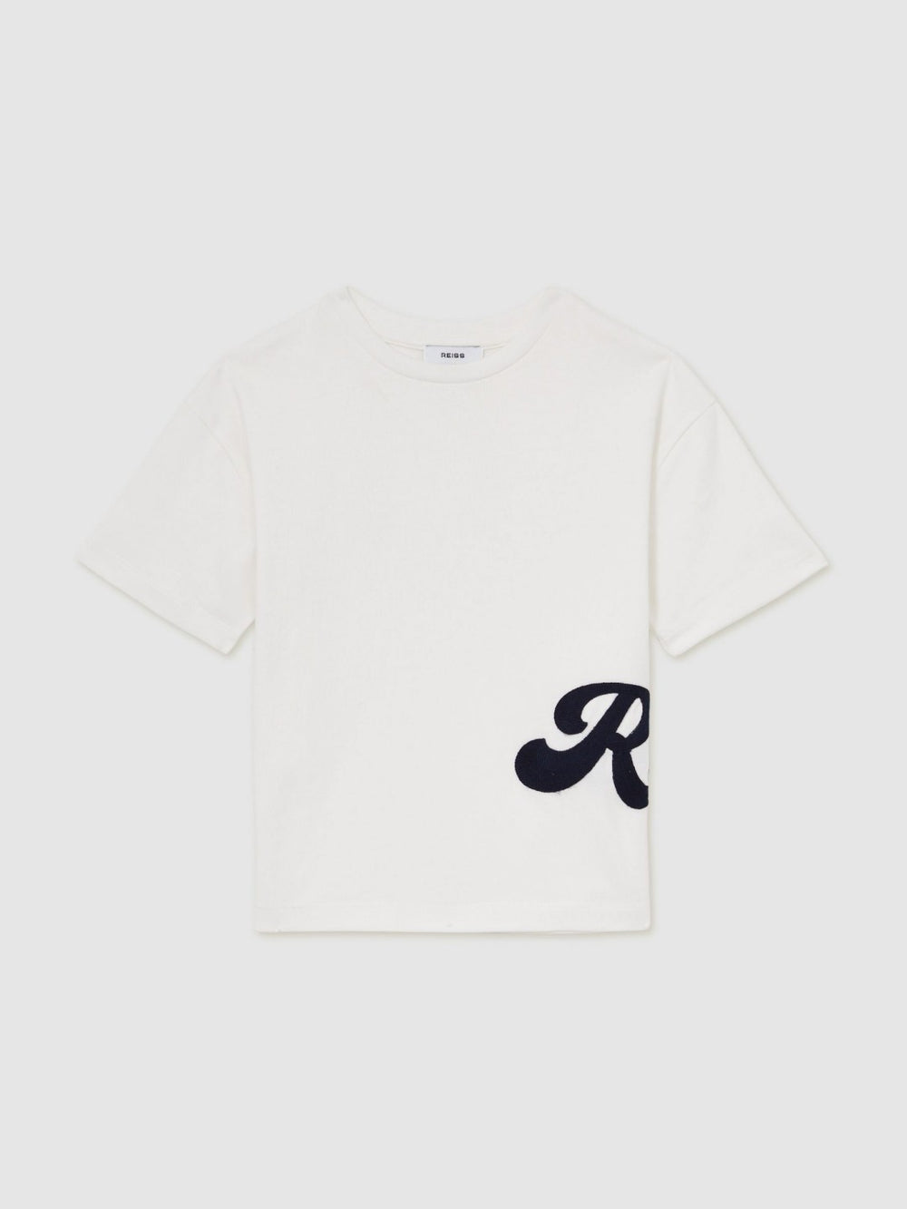 Children & Baby 9-12 yrs Cotton Script-Logo Oversized T-Shirt in White
