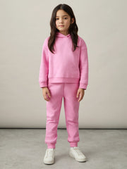 Children & Baby 13-14 yrs Cotton-Blend Hoodie And Joggers Set in Bright Pink