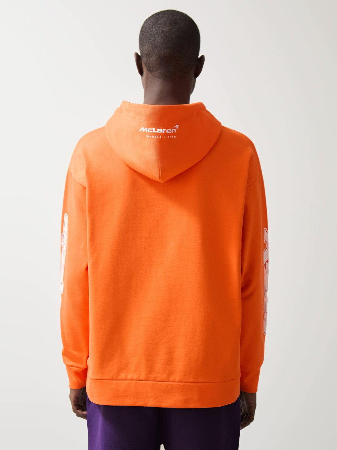 Men McLaren F1 Team Oversize Toggle Hoodie Unisex Fit in Papaya Orange