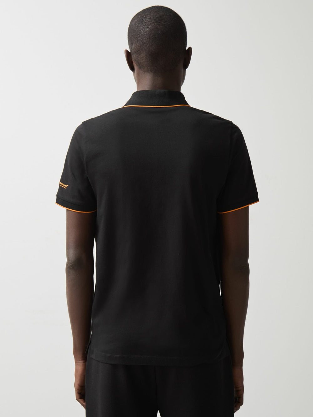 Men McLaren F1 Team Cotton Polo Shirt in Black