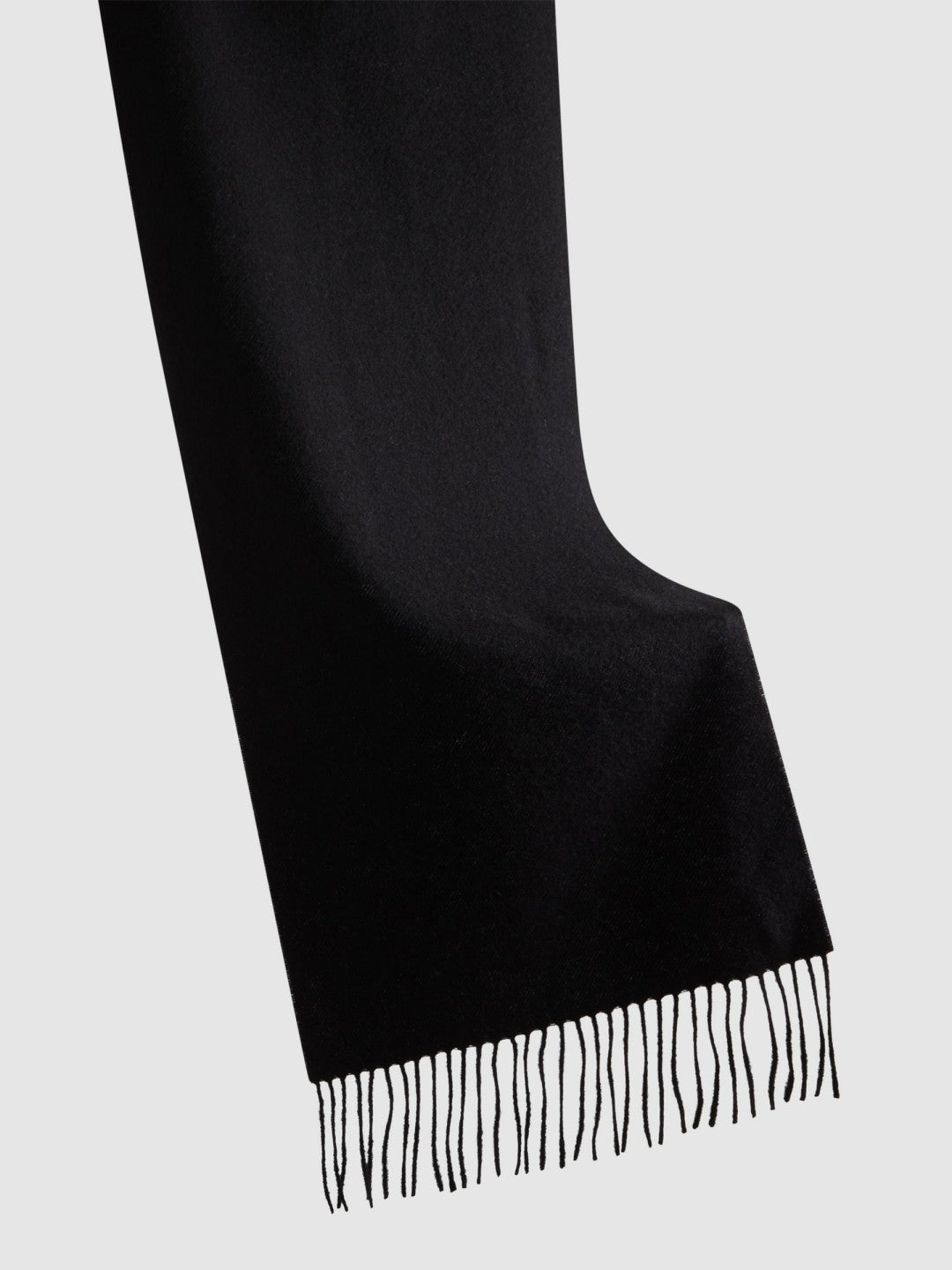Men Wool and Cashmere Scarf in Black