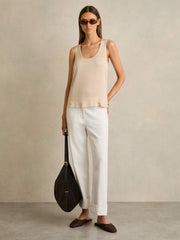 Women Woven Slip-On Mules in Chocolate